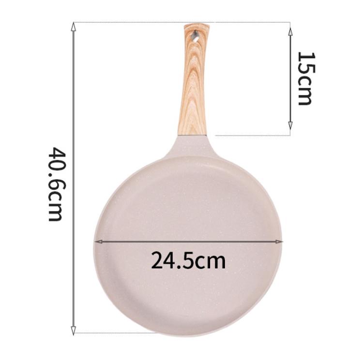Household Multifunctional Non-Stick Frying Pan Non-Stick Pan For Eggs & Pizza, Small Black, Medium Black, Large Black, Small Beige, Medium Beige, Large Beige