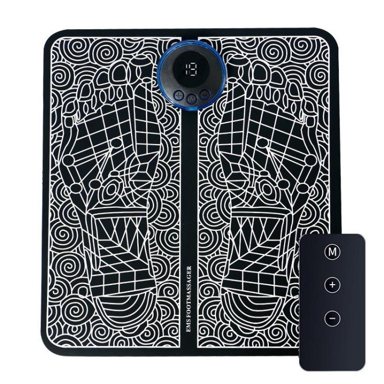 Smart Foot Massage Mat Pulsed Foot Massager, LCD Charging, LCD Charging With Remote Control