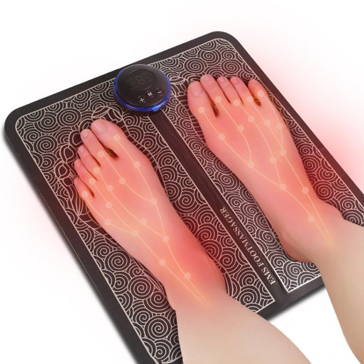 Smart Foot Massage Mat Pulsed Foot Massager, LCD Charging, LCD Charging With Remote Control