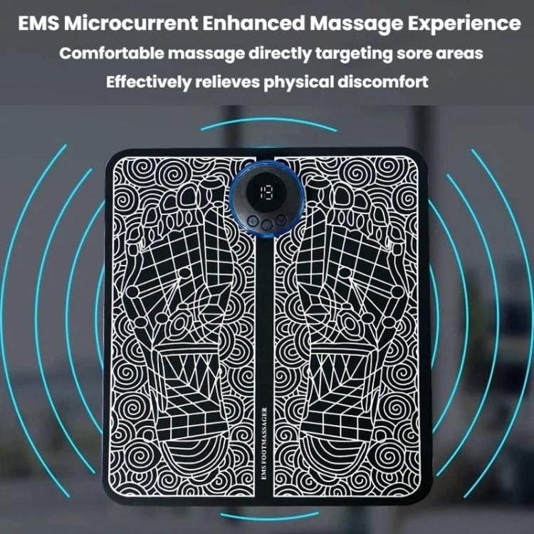 Smart Foot Massage Mat Pulsed Foot Massager, LCD Charging, LCD Charging With Remote Control