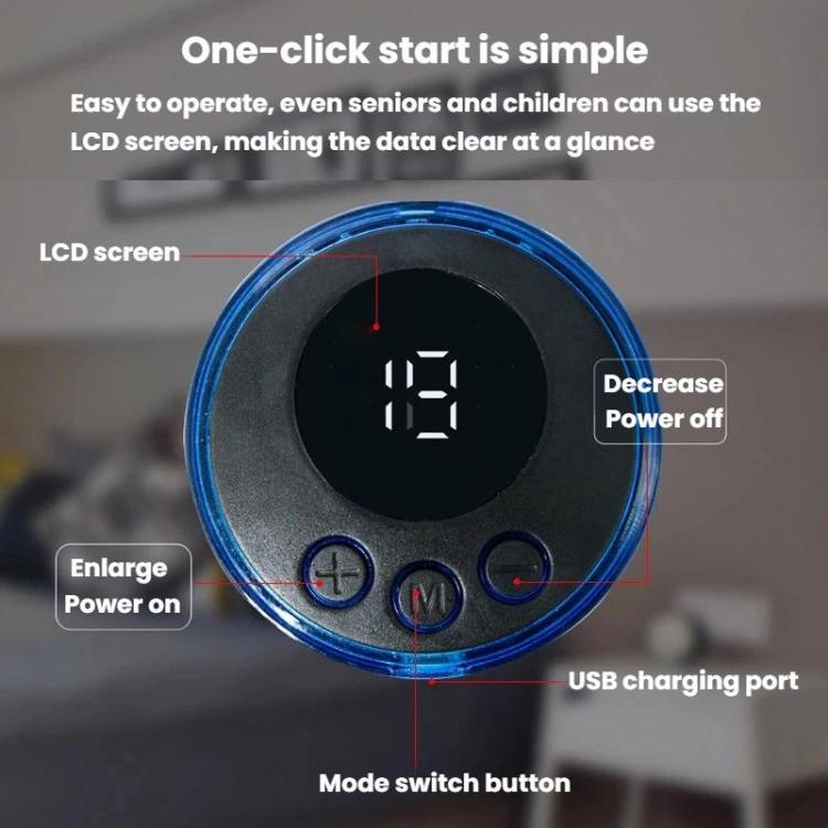 Smart Foot Massage Mat Pulsed Foot Massager, LCD Charging, LCD Charging With Remote Control