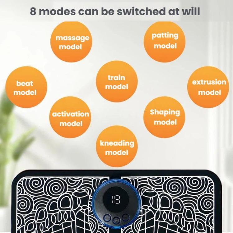 Smart Foot Massage Mat Pulsed Foot Massager, LCD Charging, LCD Charging With Remote Control