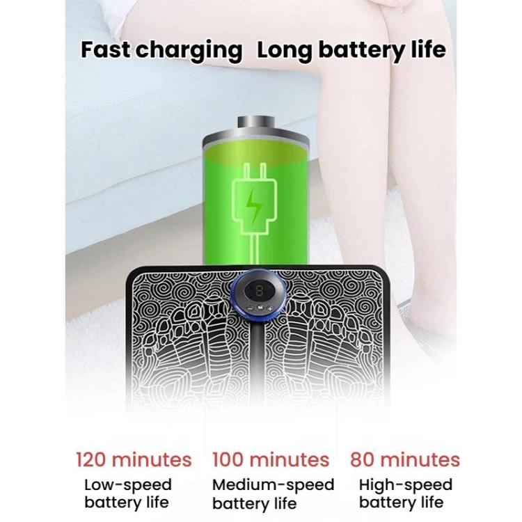 Smart Foot Massage Mat Pulsed Foot Massager, LCD Charging, LCD Charging With Remote Control