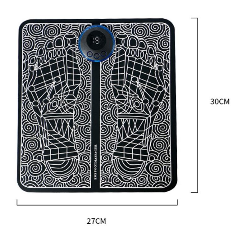 Smart Foot Massage Mat Pulsed Foot Massager, LCD Charging, LCD Charging With Remote Control