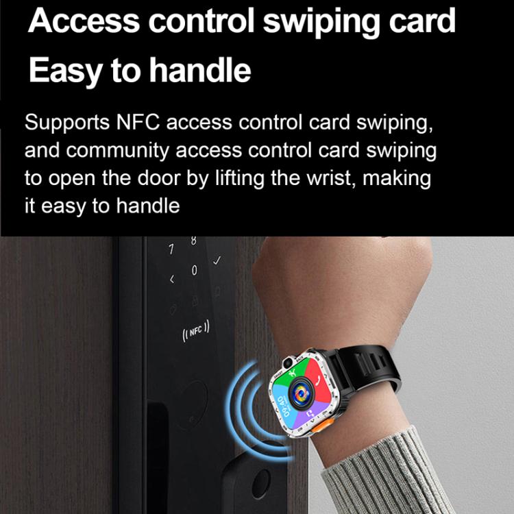 Eurasian African Versions 4G SIM Card Slot Rugged Sports Smartwatch With Google Play Store, Black 2+16G, Silver 2+16G, Black 4+64G, Silver 4+64G
