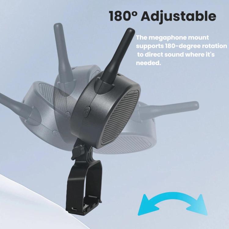 Drone Megaphone for DJI Mini 4 Pro 2000M Long Distance Wireless Speaker 120dB High Volume Loudspeaker