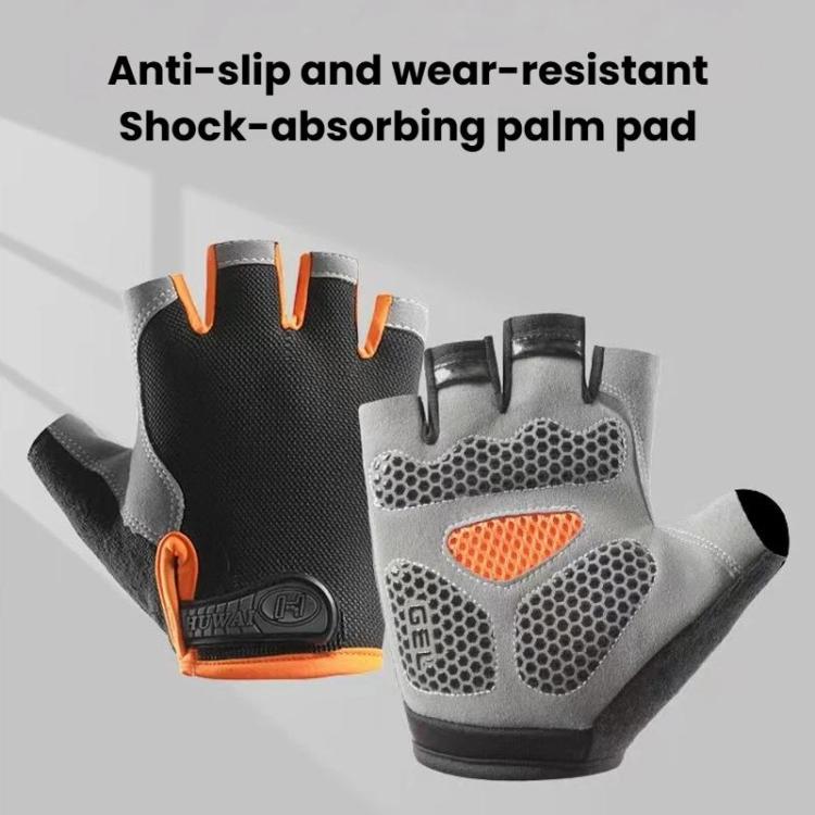 Breathable Half-Finger Gloves For Outdoor Fitness & Sports Non-Slip Wear-Resistant Mountaineering Fingerless Gloves, S, M, L