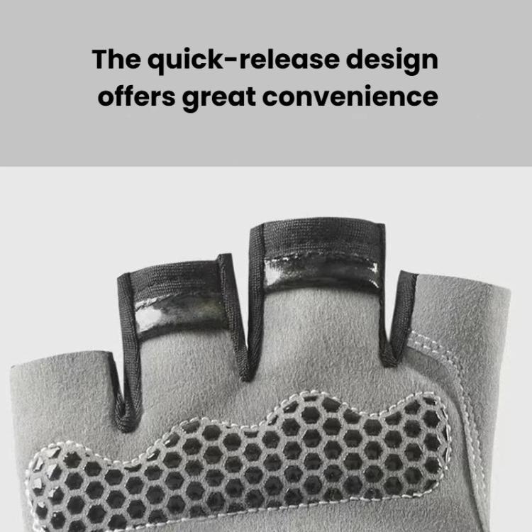 Breathable Half-Finger Gloves For Outdoor Fitness & Sports Non-Slip Wear-Resistant Mountaineering Fingerless Gloves, XL