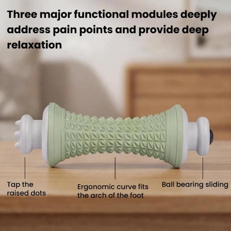 Multifunctional Massage Roller Arch Trainer Yoga Muscle Relaxation Plantar Fascia Roller Foot Massager, Pink Magnetic Bead, Green Magnetic Bead, Gray Magnetic Bead, Purple Magnetic Bead, Pink Stainless Steel Bead, Green Stainless Steel Bead            ...