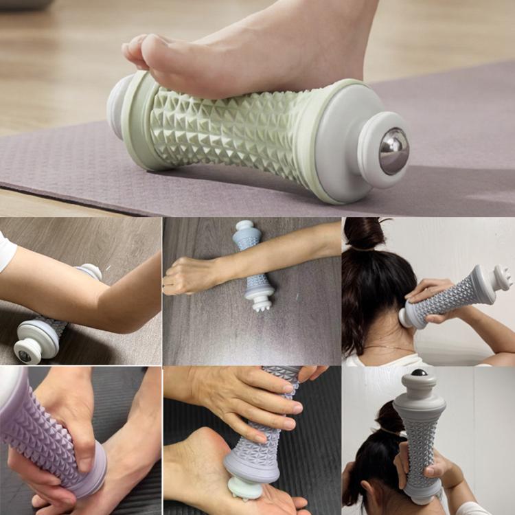Multifunctional Massage Roller Arch Trainer Yoga Muscle Relaxation Plantar Fascia Roller Foot Massager, Pink Magnetic Bead, Green Magnetic Bead, Gray Magnetic Bead, Purple Magnetic Bead, Pink Stainless Steel Bead, Green Stainless Steel Bead            ...