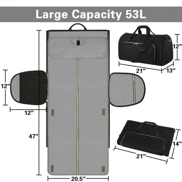 Durable Foldable Storage Travel Suit Hanging Bag