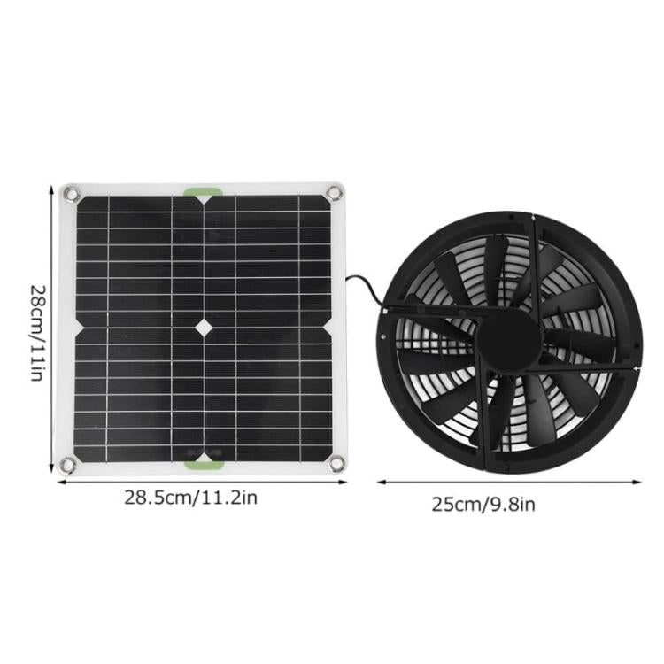 Single Crystal Solar Panel Fan For Greenhouses, Kitchens, Chicken Coops