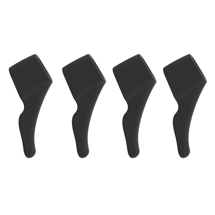 4pcs /Set Silicone Anti-Slip Ear Hooks for AI Smart Glasses Universal Comfort Eyeglass Ear Grips for Meta Ray-Ban, Xreal, Thunderbird