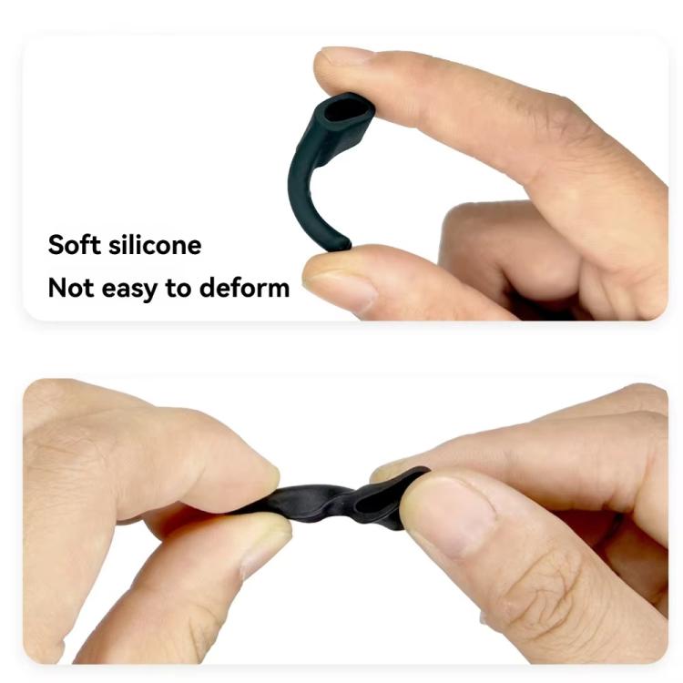 4pcs /Set Silicone Anti-Slip Ear Hooks for AI Smart Glasses Universal Comfort Eyeglass Ear Grips for Meta Ray-Ban, Xreal, Thunderbird