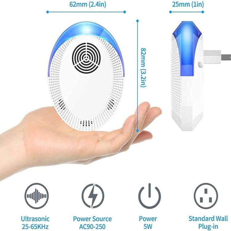 Intelligent Ultrasonic Mosquito & Mouse Repeller, Household Cockroach Repellent For Living Room Bedroom Kitchen, US Plug, UK Plug, EU Plug