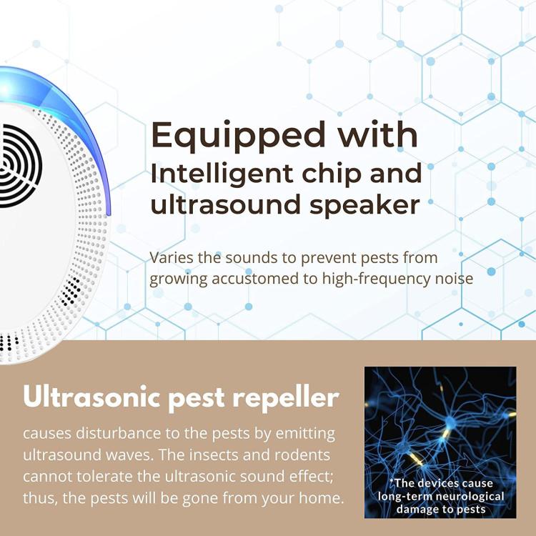 Intelligent Ultrasonic Mosquito & Mouse Repeller, Household Cockroach Repellent For Living Room Bedroom Kitchen, US Plug, UK Plug, EU Plug
