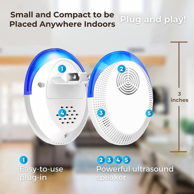 Intelligent Ultrasonic Mosquito & Mouse Repeller, Household Cockroach Repellent For Living Room Bedroom Kitchen, US Plug, UK Plug, EU Plug