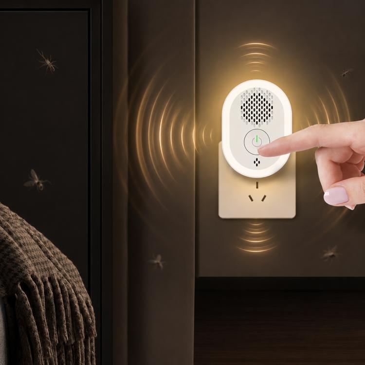 Intelligent Ultrasonic Mosquito Repellent Lamp, Household Silent Repeller For Mice, Insects & Cockroaches, US Plug