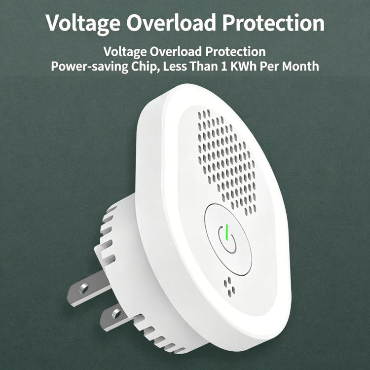 Intelligent Ultrasonic Mosquito Repellent Lamp, Household Silent Repeller For Mice, Insects & Cockroaches, US Plug