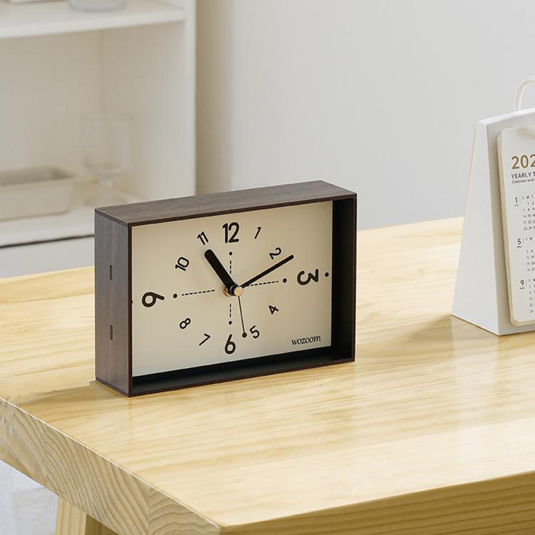 wozoom Living Room Table Clock Ornament Vintage Home Desk Clock