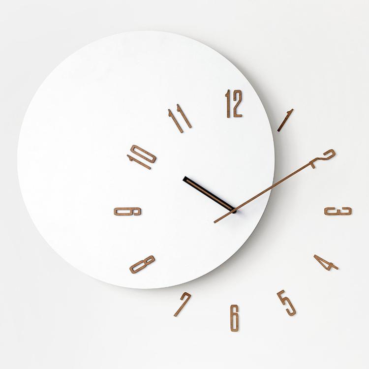 wozoom Living Room Modern Minimalist Wood Silent Decorative Clock