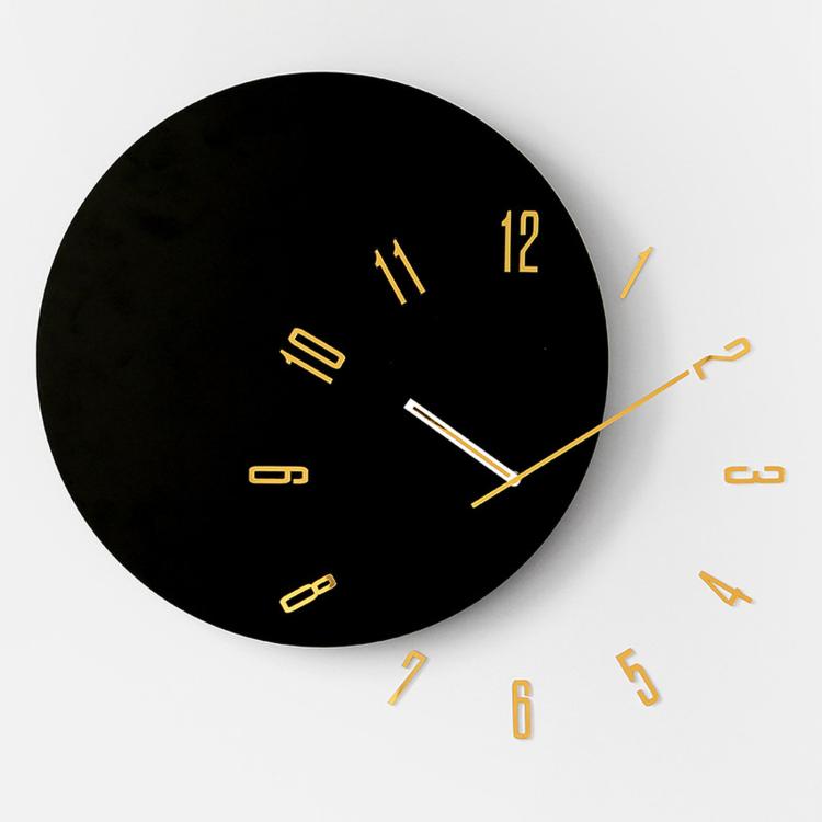 wozoom Living Room Modern Minimalist Wood Silent Decorative Clock