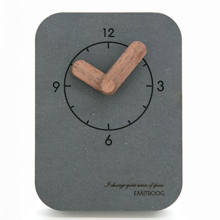 wozoom Silent Desk Clock Small Wooden Table Wall Clock