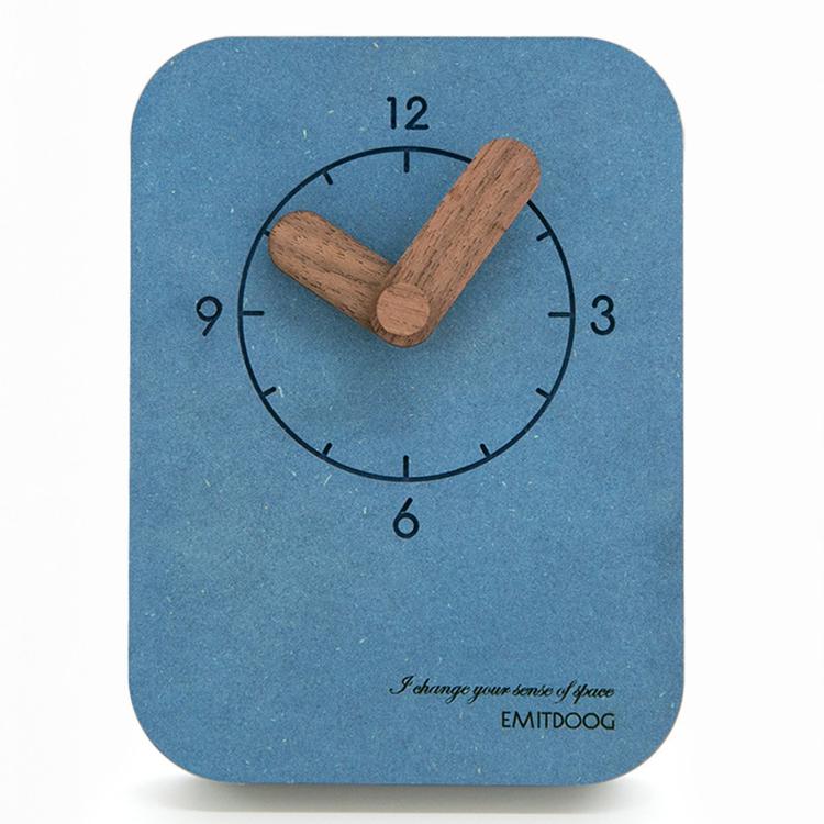wozoom Silent Desk Clock Small Wooden Table Wall Clock