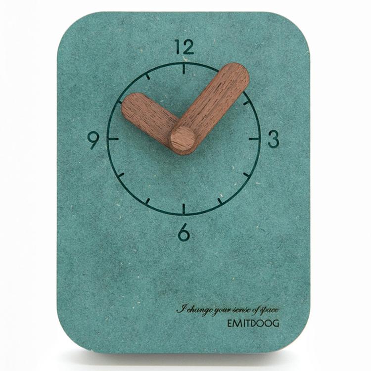 wozoom Silent Desk Clock Small Wooden Table Wall Clock