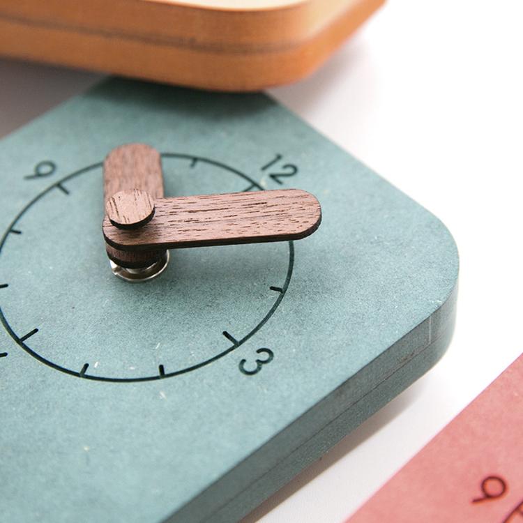 wozoom Silent Desk Clock Small Wooden Table Wall Clock