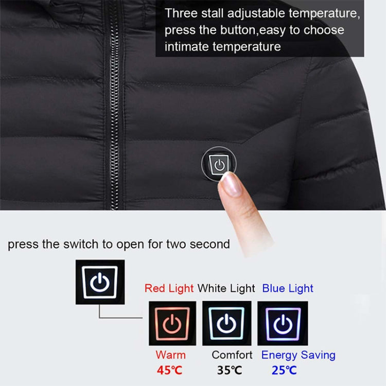 Winter Smart Electric Heating Hooded Jacket, XXXL, XXXXL, M, L, XL