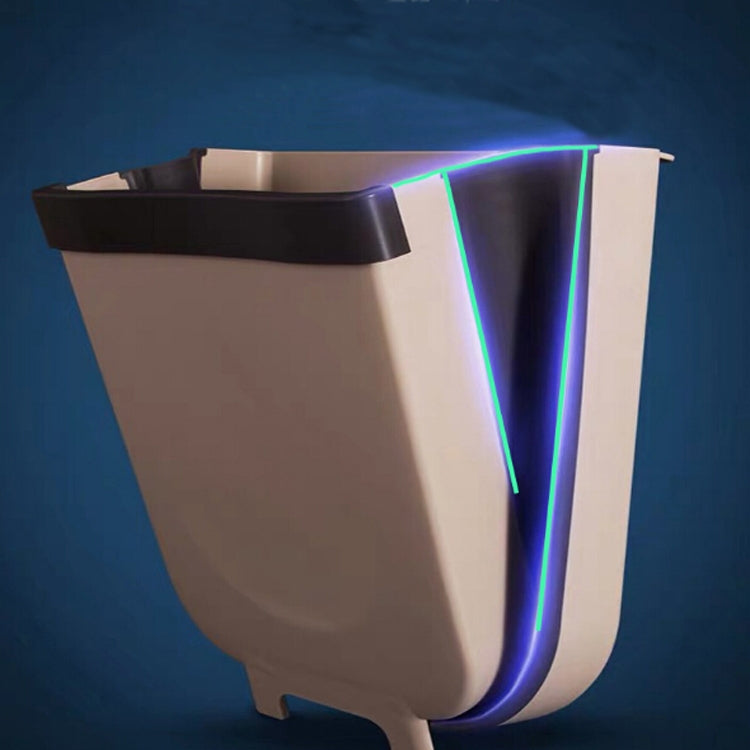 Foldable Hanging Kitchen Trash Can, 23x6x29cm