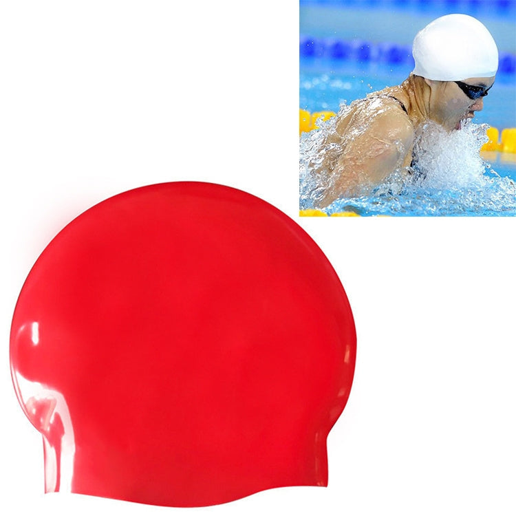 Glossy Seamless Pure Silicone High Elasticity Professional Swimming Cap, Glossy Seamless (Blue), Glossy Seamless (White), Glossy Seamless (Pink), Glossy Seamless (Red), Glossy Seamless (Purple), Glossy Seamless (Yellow)