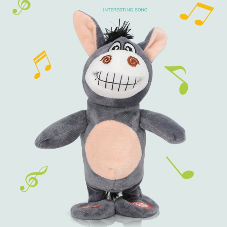 Electronic Pet Interactive Toy Smart Walking Talking Small Donkey Children Birthday Gift, Small Donkey