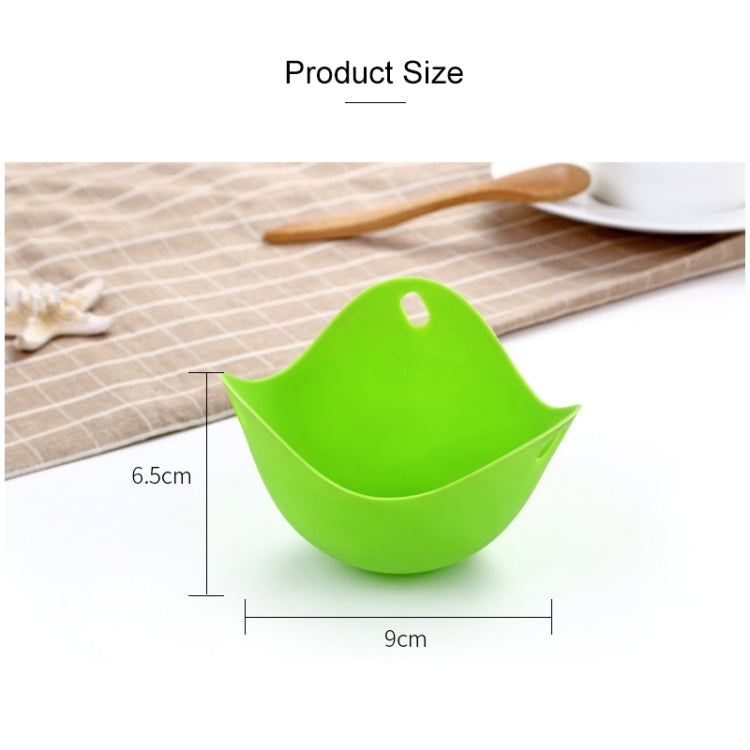 Silicone Egg Cooker Egg Bracket Kitchen Tools Pancake Cookware Bakeware Steam Eggs Plate Tray, Red, 4 pieces of steamed egg