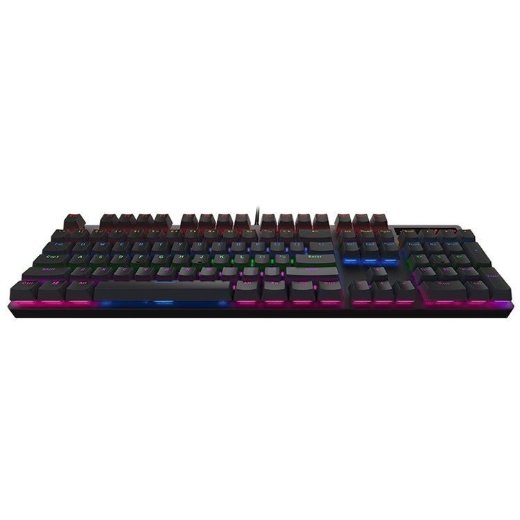 Rapoo V500 PRO Mixed Light 104 Keys Desktop Laptop Computer Game Esports Office Home Typing Wired Mechanical Keyboard, Black Shaft, Green Shaft, Tea Shaft, Red Shaft