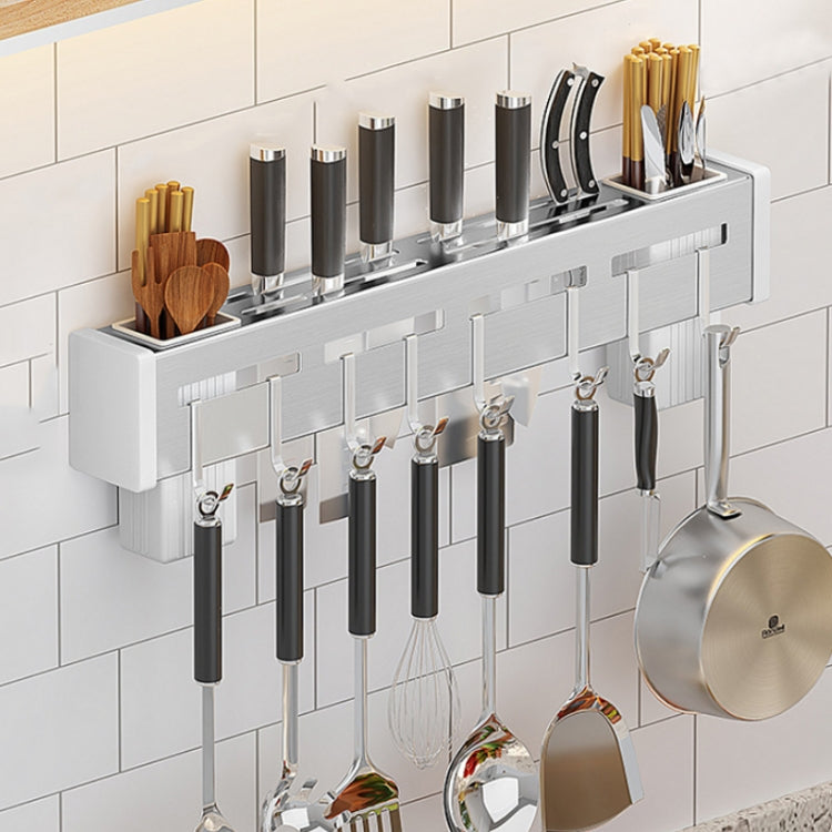 Kitchen Wall-mounted Rack Free Punching Chopsticks Holder, Brushed 30cm, Brushed 40cm, Brushed 50cm, Brushed 60cm, Black 30cm, Black 40cm, Black 50cm, Black 60cm