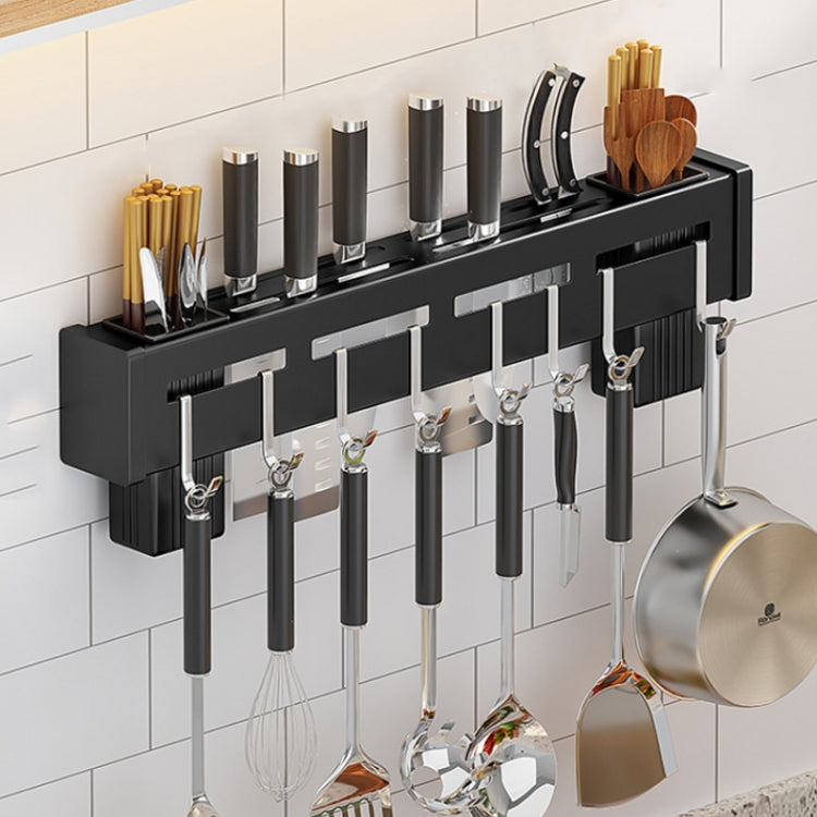Kitchen Wall-mounted Rack Free Punching Chopsticks Holder, Brushed 30cm, Brushed 40cm, Brushed 50cm, Brushed 60cm, Black 30cm, Black 40cm, Black 50cm, Black 60cm