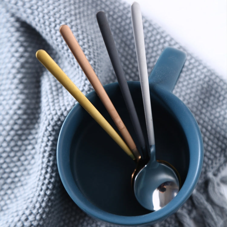 Mini Accessories Coffee Spoon Kitchen Dessertspoon Dining Round Shape Coffee  Stainless Steel Home, 13cm, 15cm, 17cm
