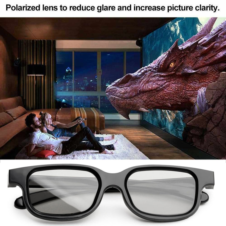3D Film Special Polarized Glasses, Non-flash Stereo 3D Glasses, 1pc