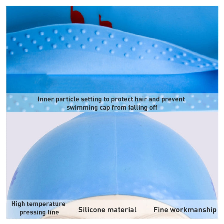 Printed Silicone Swimming Cap Waterproof Swimming Cap for Long Hair, Long Hair Swimming Cap, Long Hair Printed Swimming Cap(Purple), Long Hair Printed Swimming Cap(Gray), Long Hair Printed Swimming Cap(Navy Blue), Long Hair Printed Swimming Cap(Sky Blue)