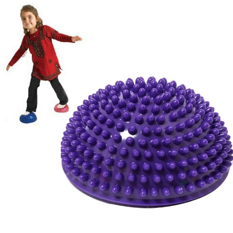 Hemisphere Balance Stepping Stones Durian Spiky Massage Ball Sensory Integration Indoor Outdoor Games Toys for Kids Children, Yellow, Purple, Rose Red, Red, Blue, Green