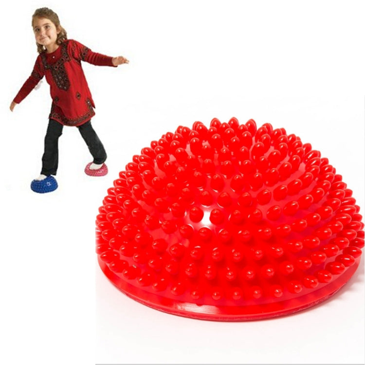 Hemisphere Balance Stepping Stones Durian Spiky Massage Ball Sensory Integration Indoor Outdoor Games Toys for Kids Children, Yellow, Purple, Rose Red, Red, Blue, Green