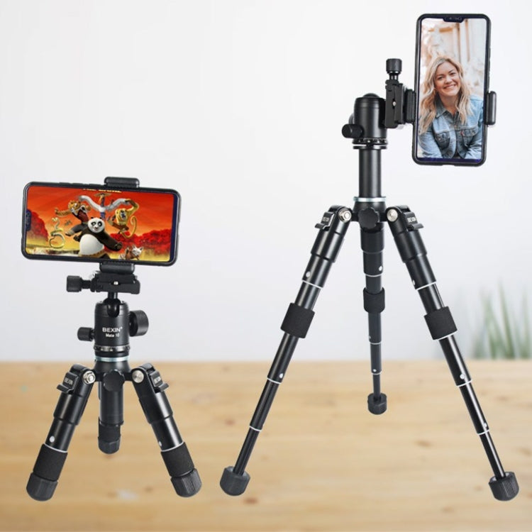 BEXIN Mate 10 Mobile Phone Camera Desktop Aluminum Alloy Tripod Mount Live Broadcast Selfie Stick Tripod, BEXIN Mate 10