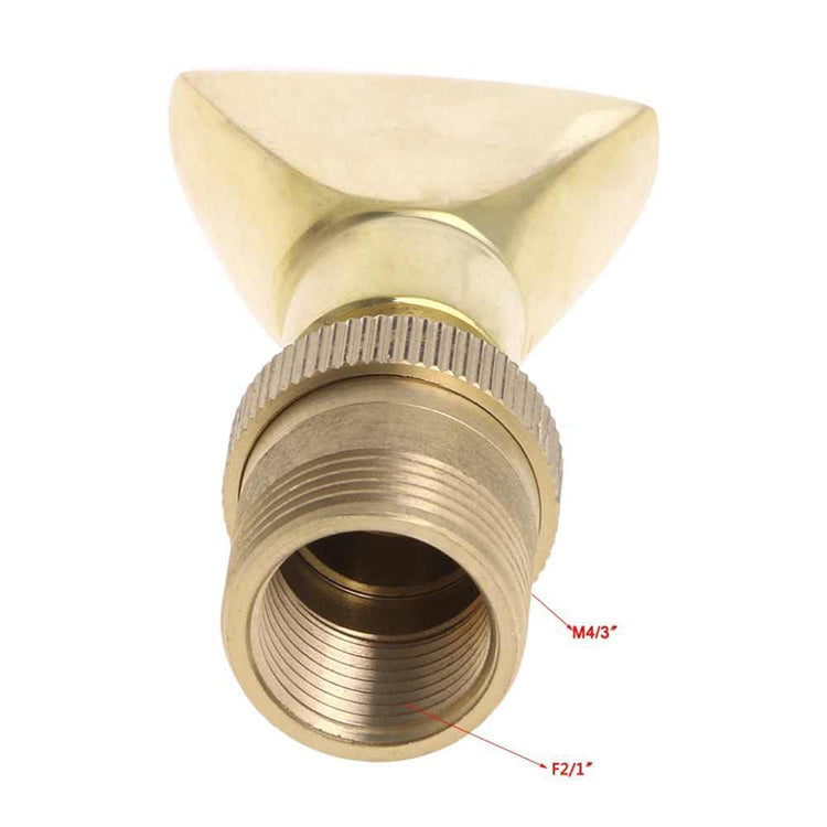 Water View Rockery Fountain All Copper Stainless Steel Adjustable Universal Fan-shaped Flat Nozzle, 6 Point, 1 inch, 1.5寸, 2寸