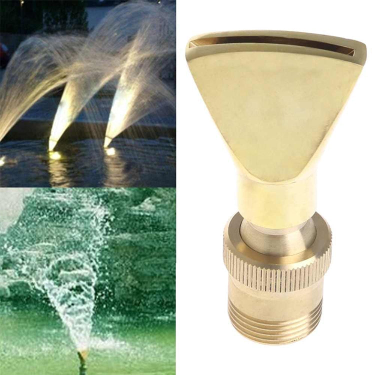 Water View Rockery Fountain All Copper Stainless Steel Adjustable Universal Fan-shaped Flat Nozzle, 6 Point, 1 inch, 1.5寸, 2寸