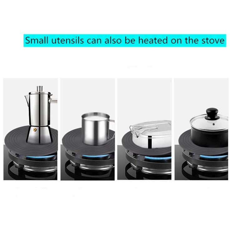 Gas Stove Heat-conducting Plate Kitchen Fast Defrosting Plate Pot Anti-burning Black Heat-conducting Plate, 24cm, 28cm