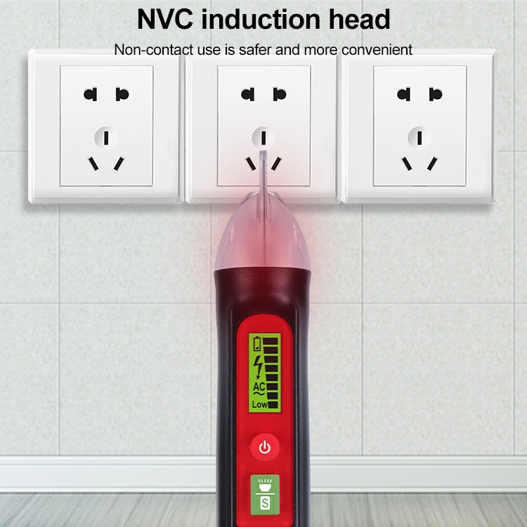 WINTACT WT3010  LED AC Voltage Tester Non-Contact Detector Pen 12-1000V AC Voltage Detector, WINTACT WT3010
