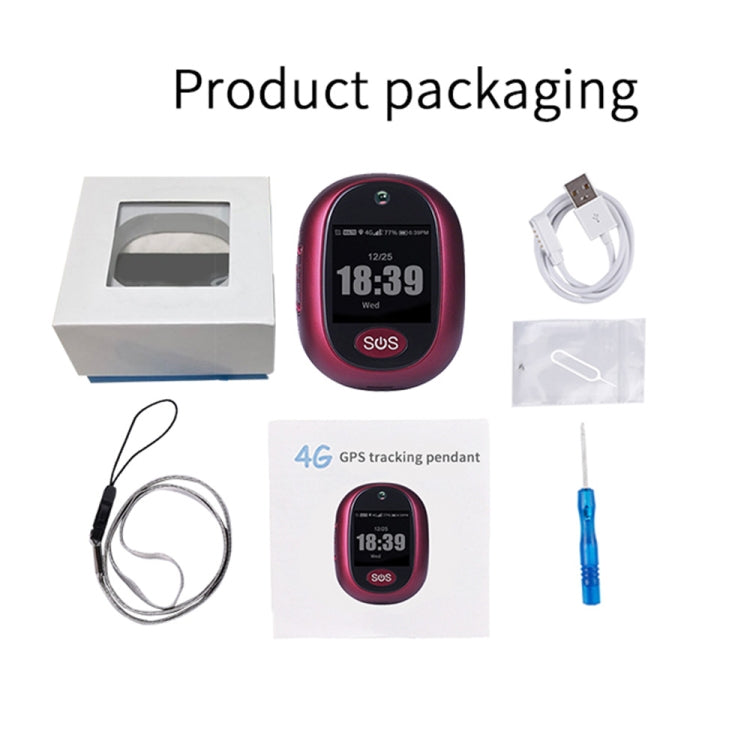 REACHFAR RF-V45-A Mini Touch Screen GPS Smart Tracker Pendant, Support SOS / Camera / Health Management / 4G LTE, For Asia/Europe/Africa, RF-V45-A Touch Screen