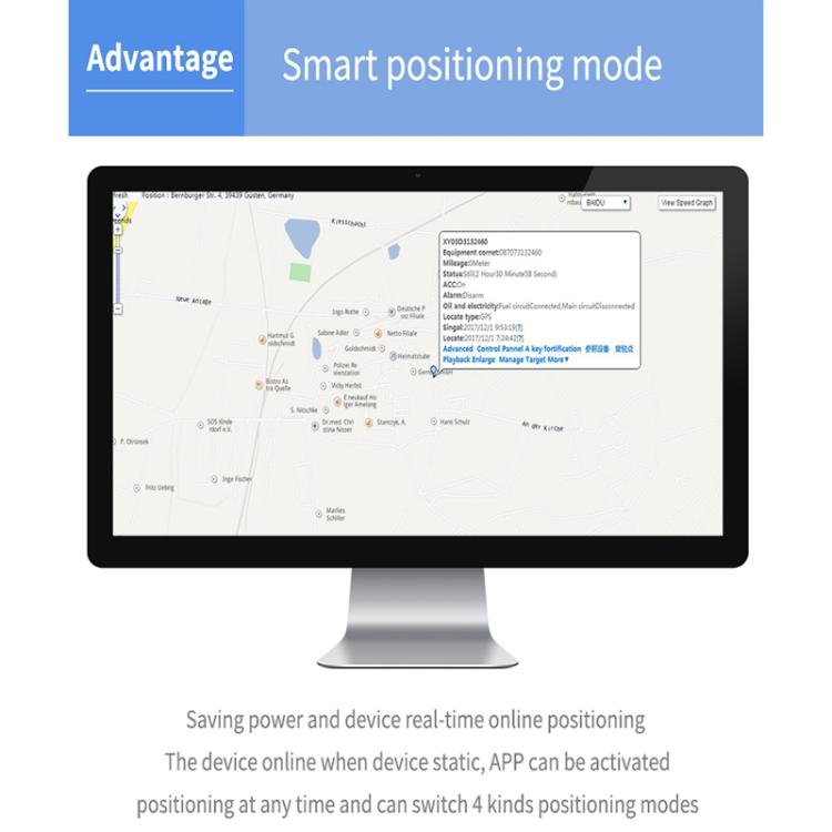 TK202B 4G Car Truck Vehicle Tracking GSM GPRS GPS Tracker Support AGPS, Battery Capacity: 5000mAh, 4G 5000mAh